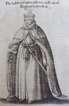 The habit and attire of an Earl, from "The catalogue of honor" (1610)
