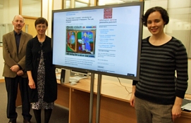Janet Peters, University Librarian, presenting DigitalSearch