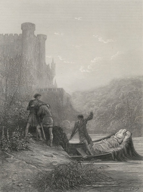 Alfred Lord Tennyson, Elaine, illustrated by Gustave Doré.