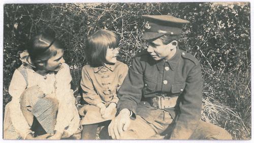 Edward's children (r-l): Bronwen, Myfanwy and Merfyn.