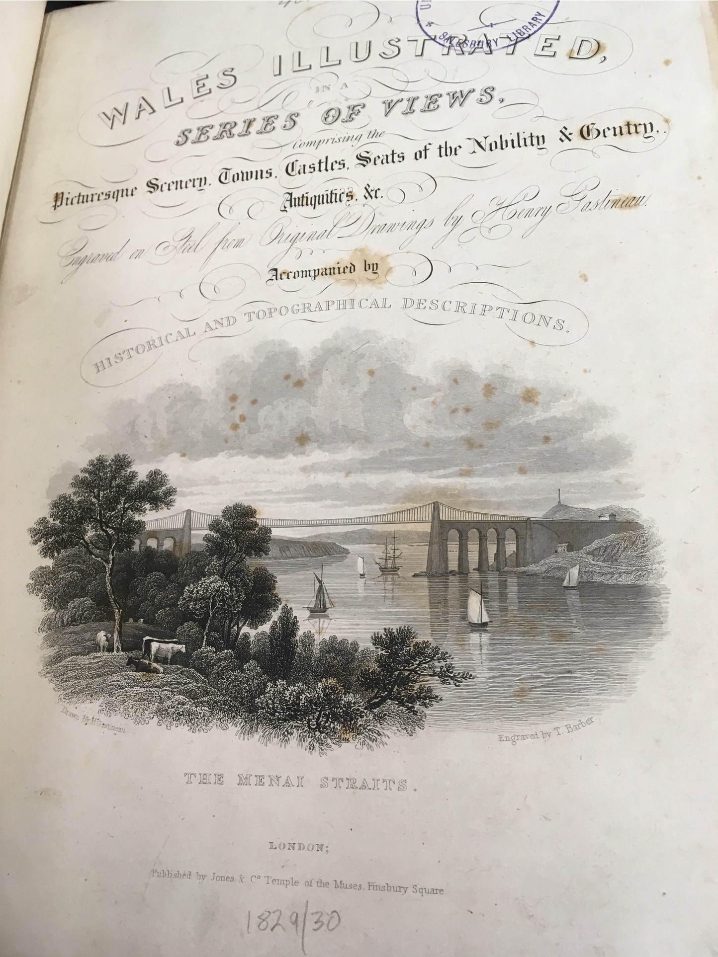 Henry G. Gastineau, Wales illustrated, in a series of views (1829?-1830)